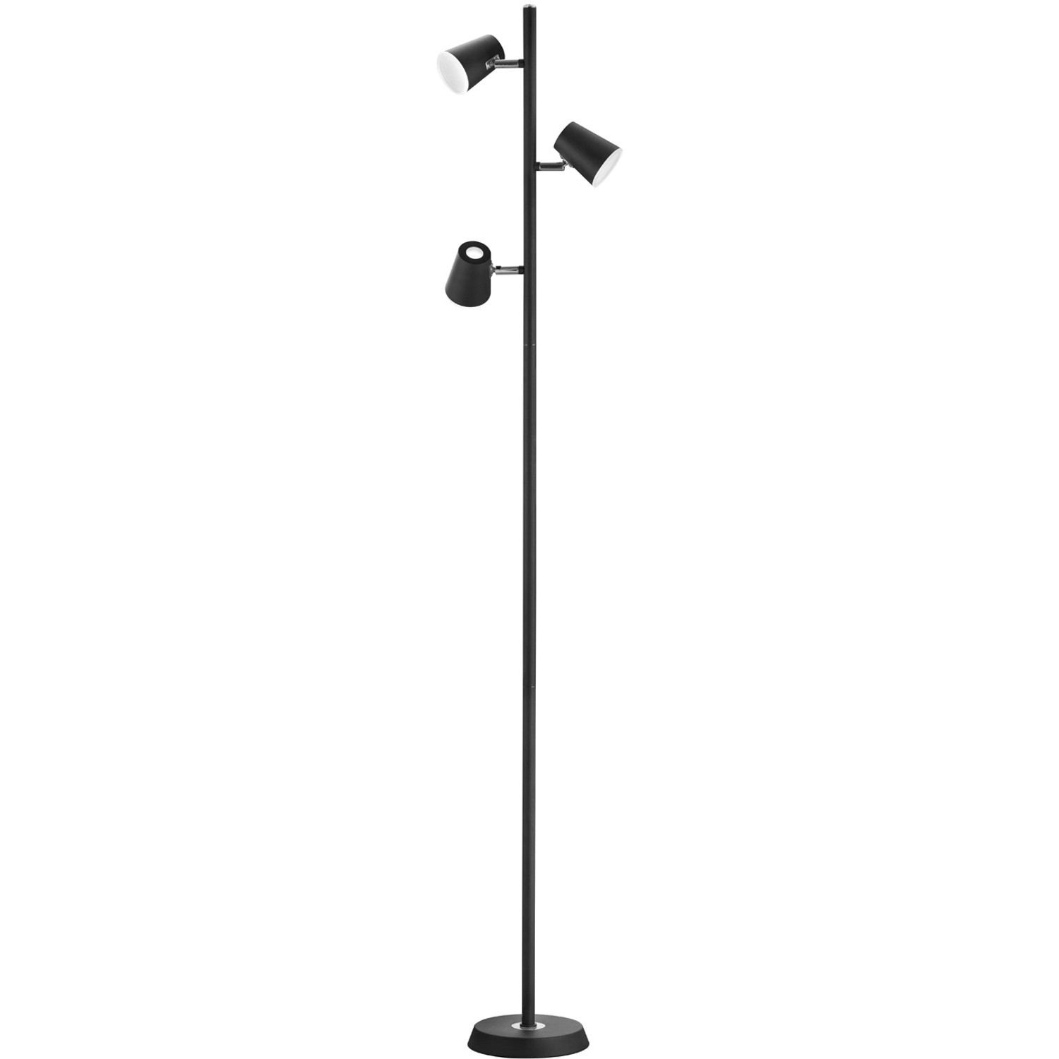 Trio LED Stehleuchte Narcos Schwarz matt 1540 mm x 280 mm x 180 mm von Trio