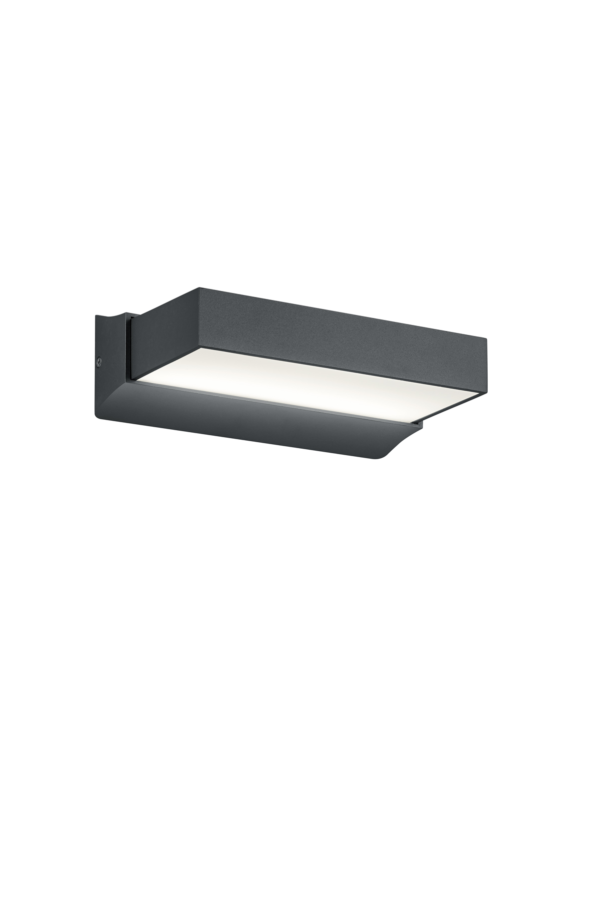 Trio LED-Wandleuchte CUANDO 1-flammig in Farbe anthrazit, Glas Kunststoff weiß Trio LED-Wandleuchte CUANDO 1-flammig in Farbe anthrazit, Glas Kunststoff weiß von Trio