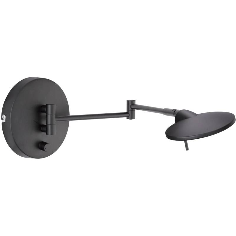 Trio LED Wandleuchte Kazan Schwarz matt 550 mm x 140 mm x 140 mm von Trio