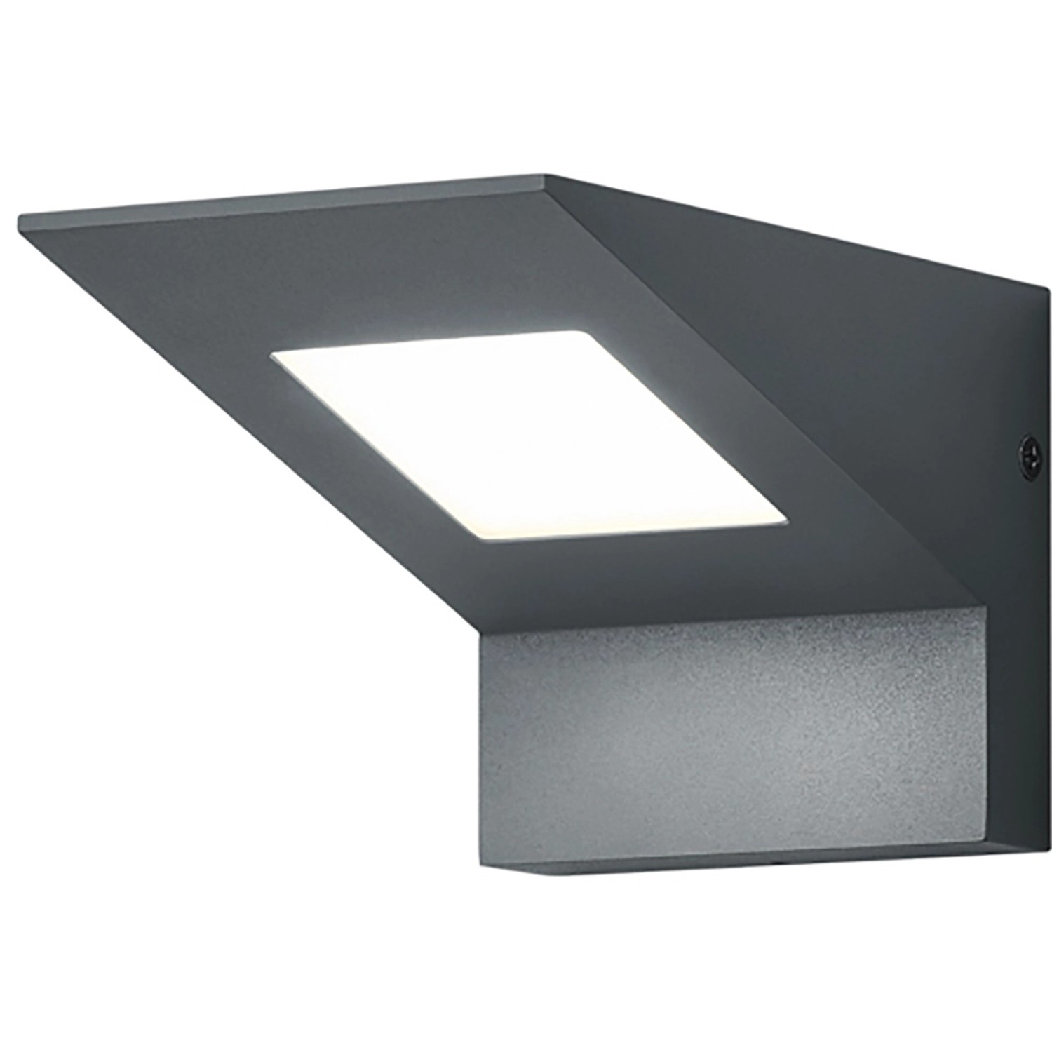 Trio LED-Wandleuchte Nelson 102 mm x 99 mm x 178 mm Anthrazit von Trio