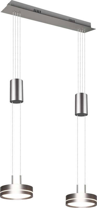 Trio Led Pendelleuchte Franklin Hängelampe Deckenleuchte Nickel 18 W Siehe Text B-Ware von Trio