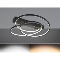 Moderne dimmbare led Deckenleuchte darvin Schwarz, Breite 64cm von Trio