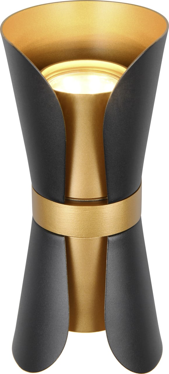 Trio Leuchten LED Wandleuchte Coat GU10 schwarz gold Metall von Trio