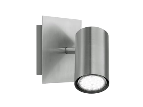 Trio Leuchten Spot in Nickel matt, Wandspot 1-flammig, exklusiv 1xGU10, 12 x 12 cm 802400107 von Trio Leuchten