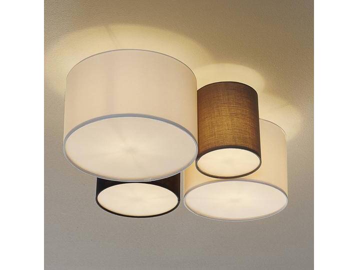 Trio Lighting Deckenlampe Hotel, dimmbar, für Wohn- / Esszimmer, Textil / Stoff / Seide, Modern, Deckenlampe von Trio