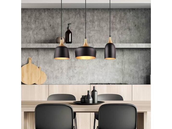 Trio Lighting Hängelampe Chiraz, dimmbar, schwarz, für Wohn- / Esszimmer, Metall, Modern, Pendelleuchte von Trio