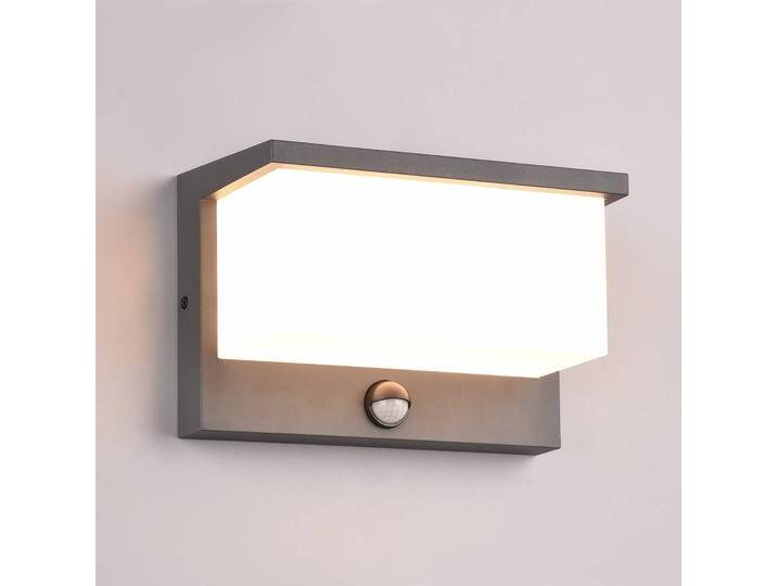 Trio Lighting Aussenwandleuchte mit Bewegungsmelder Nestos, schwarz, Aluminium, Modern von Trio