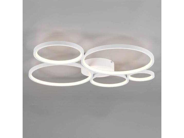 Trio Lighting LED Deckenlampe Rondo, dimmbar, weiß / opal, für Wohn- / Esszimmer, Metall, Modern, LED Deckenleuchte von Trio