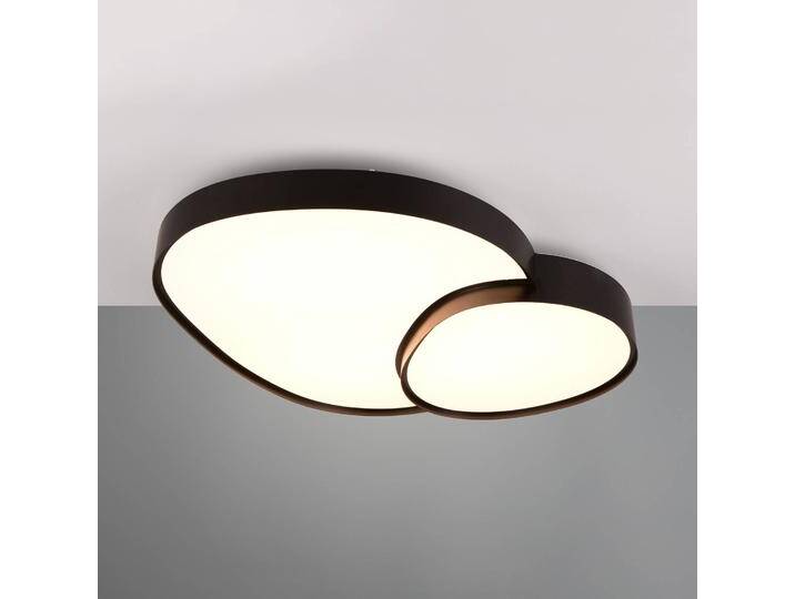 Trio Lighting LED Deckenlampe Rise, dimmbar, schwarz, für Wohn- / Esszimmer, Metall, Modern, LED Deckenleuchte von Trio