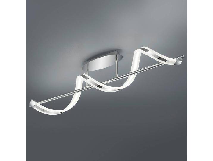 Trio Lighting LED Deckenlampe Sydney, dimmbar, chrom / silber, für Wohn- / Esszimmer, Metall, Modern, LED Deckenleuchte von Trio