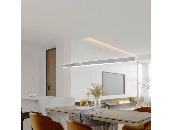 Trio Lighting LED-Hängeleuchte Helios ausziehbar dim CCT alu für Wohn & Esszimmer - Modern - Metall Trio Lighting LED-Hängeleuchte Helios ausziehbar dim CCT alu für Wohn & Esszimmer - Modern - Metall von Trio