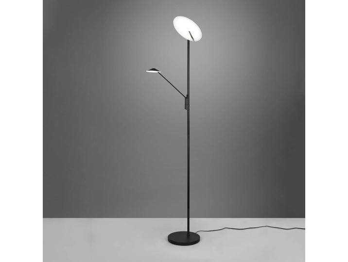 Trio Lighting LED-Stehleuchte Brantford Leseleuchte schwarz matt für Wohn & Esszimmer - Modern - Metall von Trio