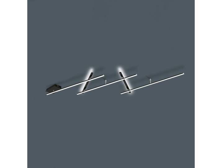 Trio Lighting LED Deckenlampe Indira, dimmbar, schwarz, für Wohn- / Esszimmer, Metall, Modern, LED Deckenleuchte von Trio
