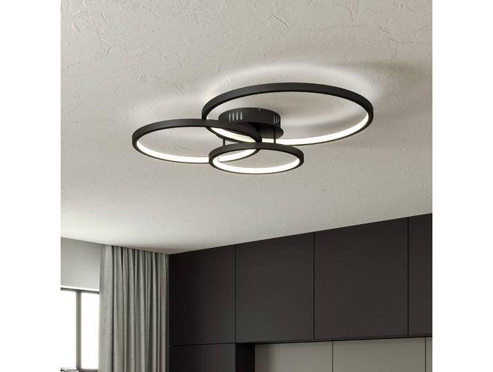 Trio Lighting Smart Home Deckenlampe Aaron, dimmbar, schwarz, für Wohn- / Esszimmer, Metall, Modern, Smart Home Deckenlampe von Trio