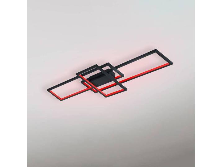 Trio Lighting Smart Home Deckenlampe Thiago, dimmbar, schwarz, für Wohn- / Esszimmer, Metall, Modern, Smart Home Deckenlampe von Trio