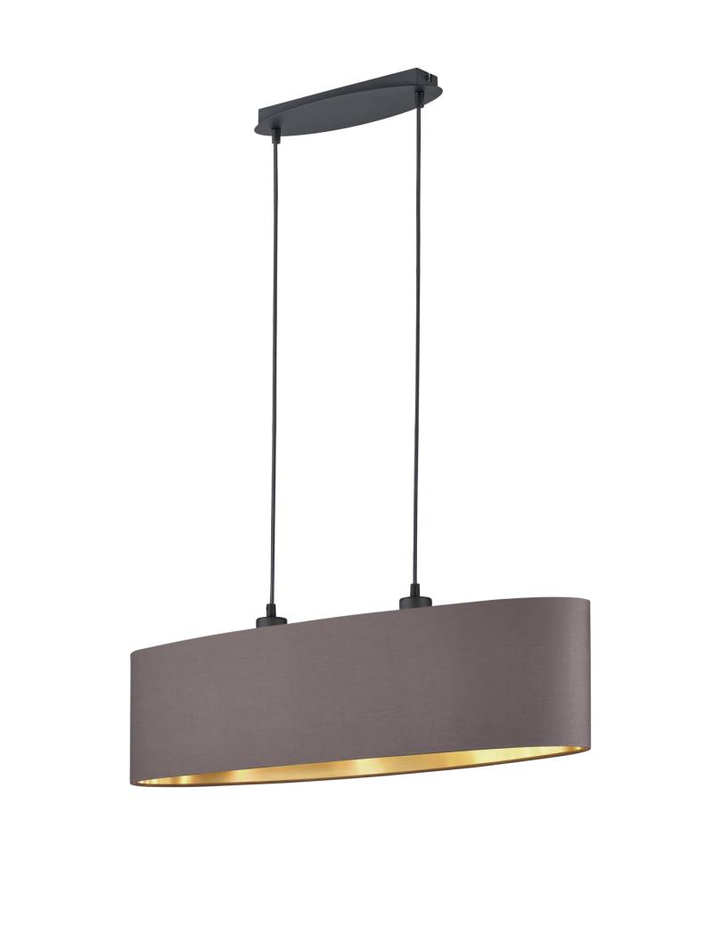 Reality Leuchten Pendelleuchte 'Hostel' taupe/goldfarben 80 x 20 cm 2-flammig von Reality Leuchten