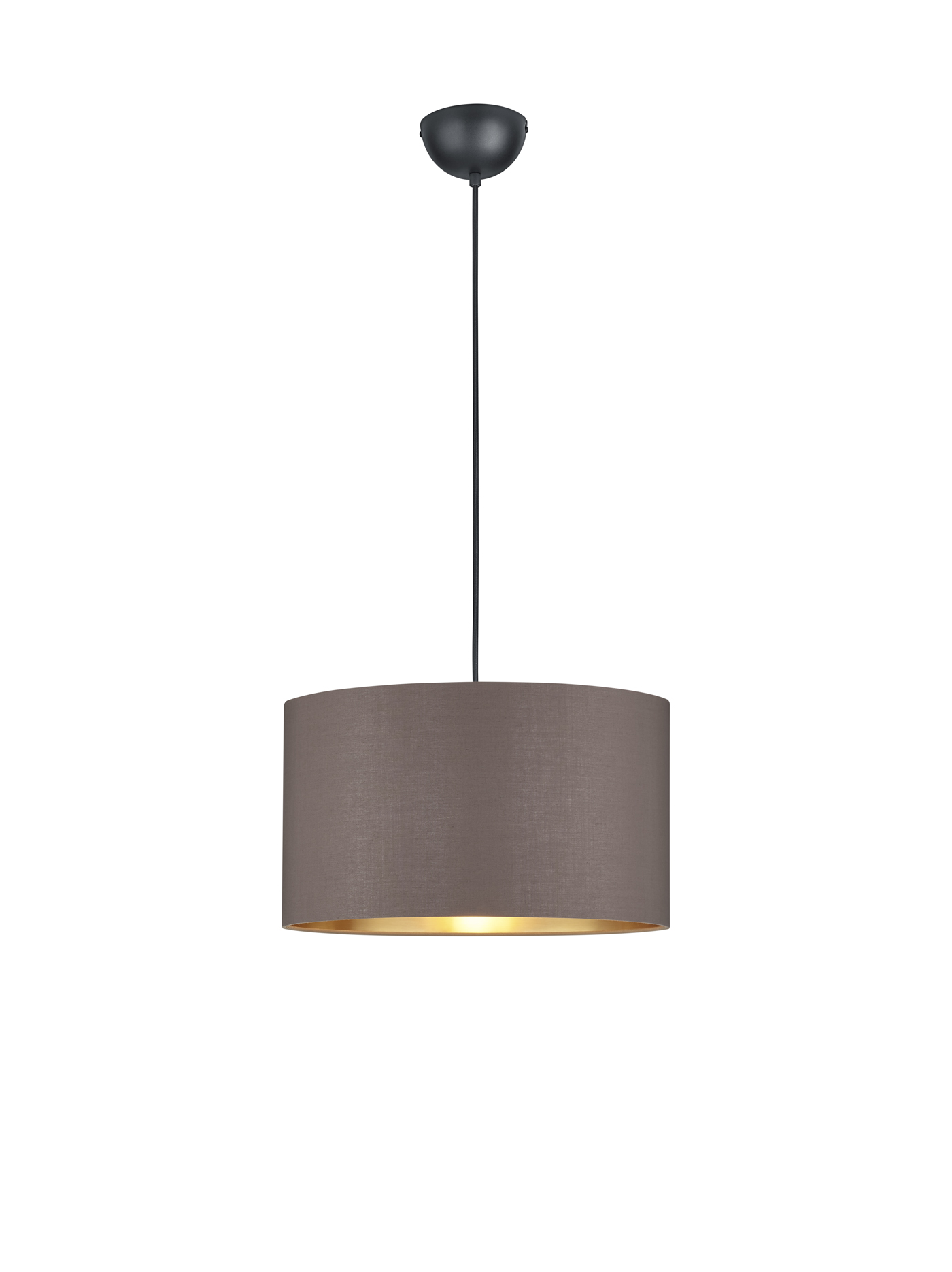 Reality Leuchten Pendelleuchte 'Hostel' taupe/goldfarben Ø 40 cm 1-flammig Reality Leuchten Pendelleuchte 'Hostel' taupe/goldfarben Ø 40 cm 1-flammig von Reality Leuchten