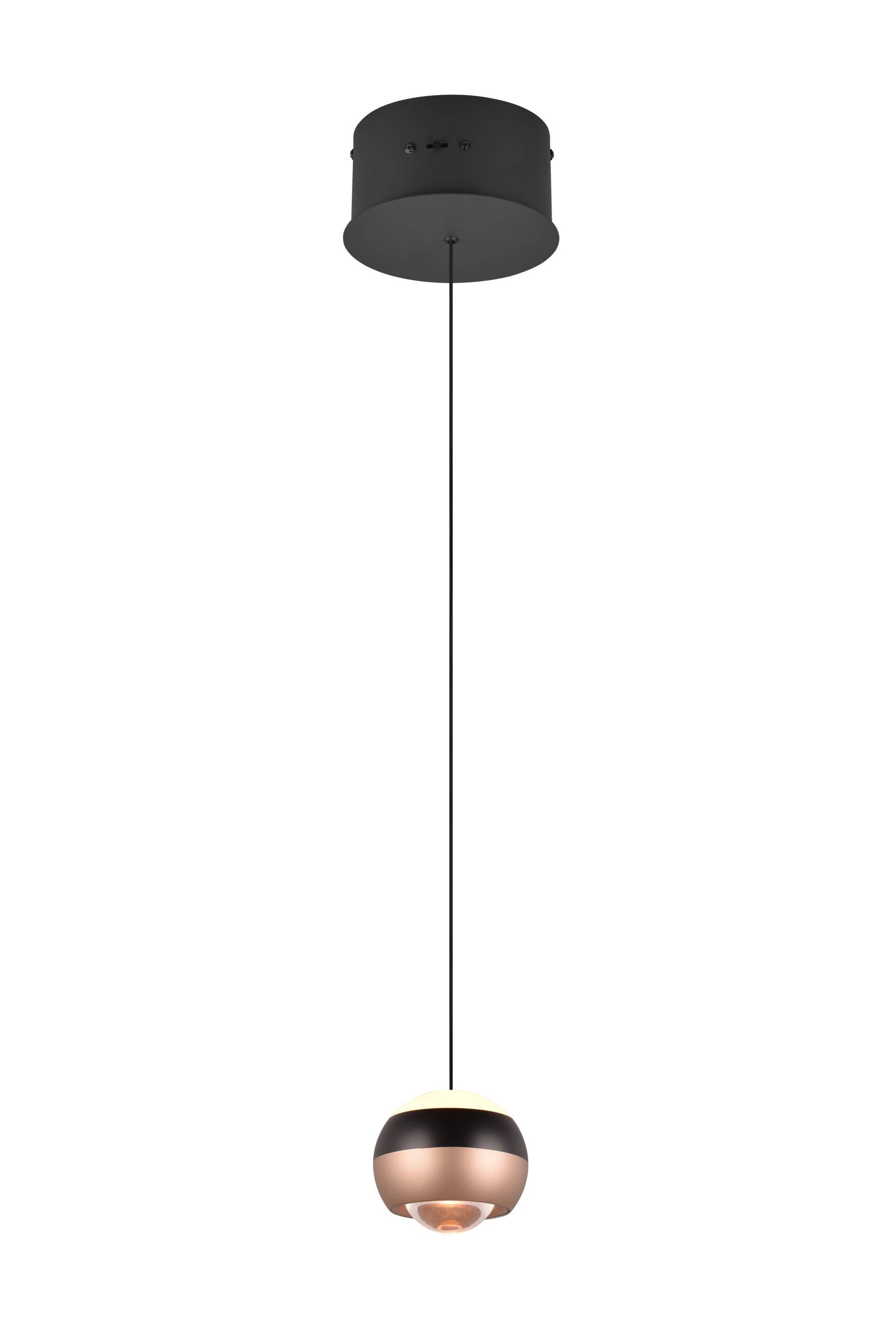 Trio Select LED-Pendelleuchte ORBIT 1-flammig in Farbe schwarz matt, Kunststoff weiß Trio Select LED-Pendelleuchte ORBIT 1-flammig in Farbe schwarz matt, Kunststoff weiß von Trio