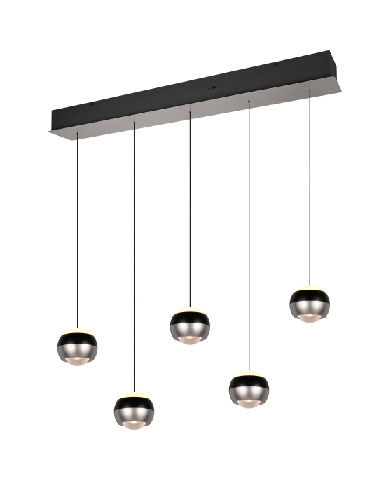 Trio Select LED-Pendelleuchte ORBIT 5-flammig in Farbe Nickel matt Trio Select LED-Pendelleuchte ORBIT 5-flammig in Farbe Nickel matt von Trio