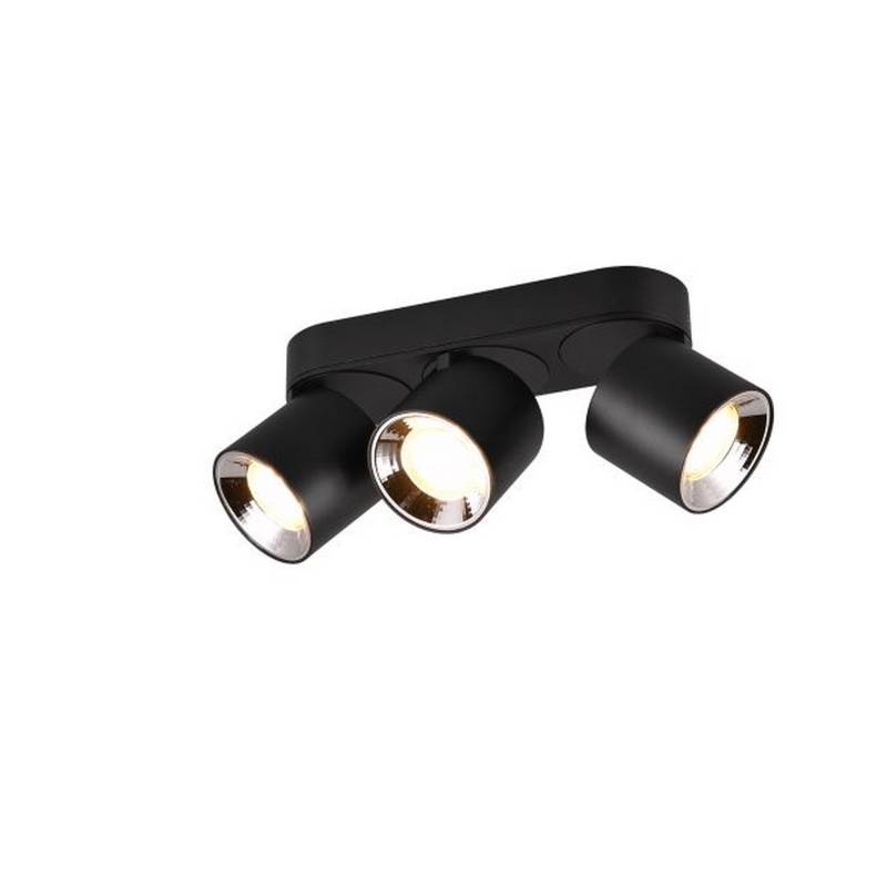 Reality Leuchten Spot 'Guayana' schwarz 8,7 x 12 x 27,3 cm 3-flammig von Reality Leuchten