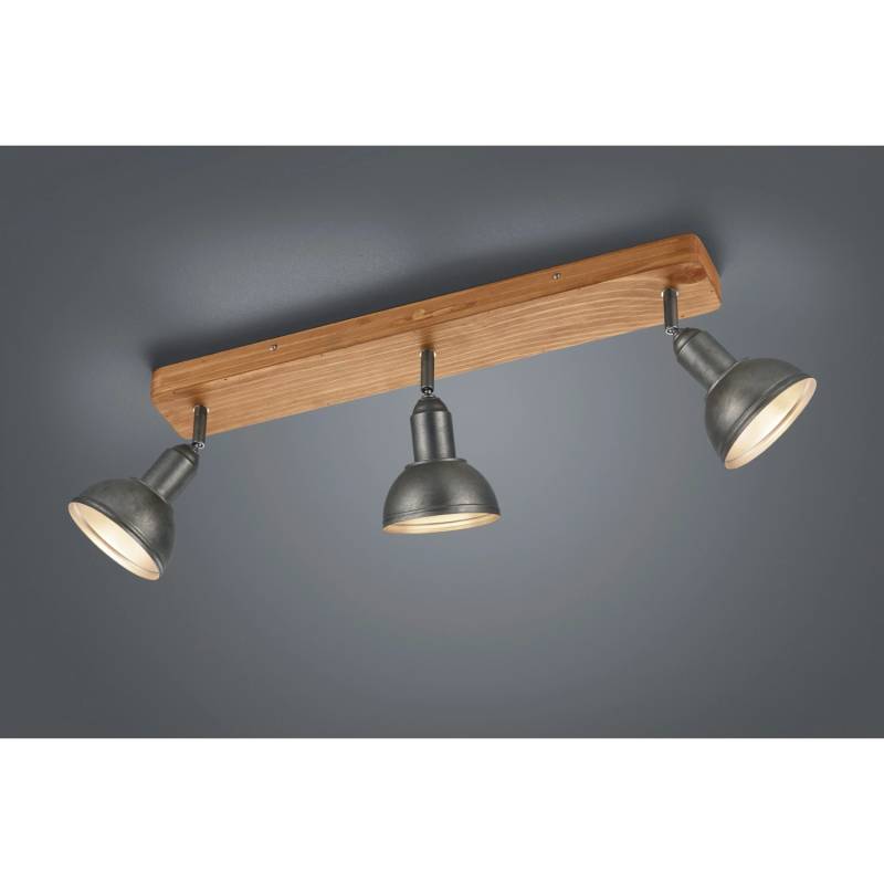 Trio Spot Scheinwerfer-Flutlicht Delhi Nickel antik 3-flammig E14 von Trio