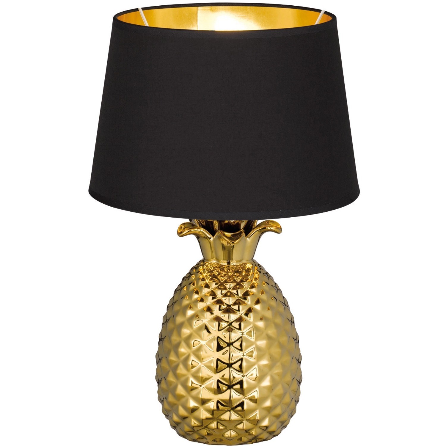 Trio Tischleuchte Pineapple Gold 43 cm x 28 cm x 28 cm von Trio