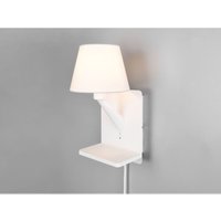 Wandleuchte COMFORT mit Stecker, Schalter & Ladefunktion Weiß, Höhe 31cm Wandleuchte COMFORT mit Stecker, Schalter & Ladefunktion Weiß, Höhe 31cm von Trio