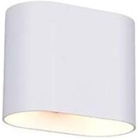 Wandleuchte Wandlampe Flurleuchte Metall weiß G9 up and down L 8 cm von Trio