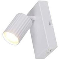 Wandleuchte Wandlampe Flurleuchte Schlafzimmerlampe Metall weiß GU10 H 15 cm von Trio