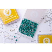 Map Pins Dunkelgrün - Runde Kopf Reißnägel Mit Edelstahl Spitze Matte Oberfläche Marking 100 Stück Map Pins Dunkelgrün - Runde Kopf Reißnägel Mit Edelstahl Spitze Matte Oberfläche Marking 100 Stück von TripMap