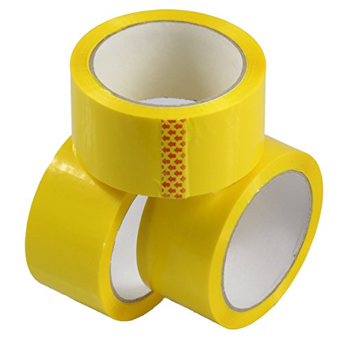 triplast 48 mm x 66 m LOW NOISE Paketklebeband – Gelb (12 Stück) von Triplast