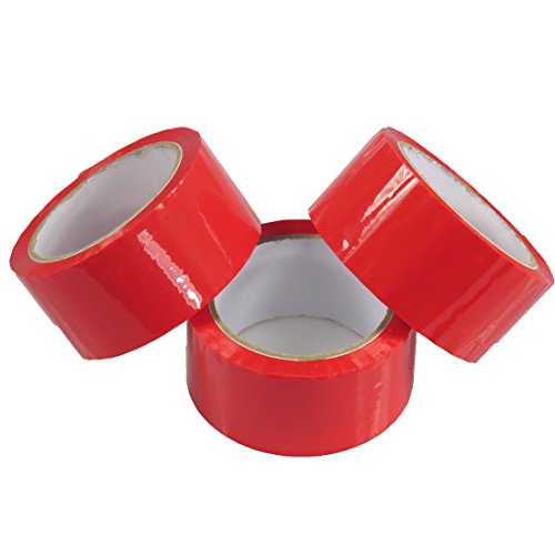triplast 48 mm x 66 m LOW NOISE Paketklebeband – Rot (6 Stück) von Triplast