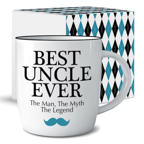 Triple Gifffted Tasse Beste Onkel Der Welt, Geschenkideen für Ihn, Geburtstag Geschenk für Bester Onkel, Valentinstag, Weihnachten, Vatertag, Becher, Blau, Kaffeetasse 380 ML Triple Gifffted Tasse Beste Onkel Der Welt, Geschenkideen für Ihn, Geburtstag Geschenk für Bester Onkel, Valentinstag, Weihnachten, Vatertag, Becher, Blau, Kaffeetasse 380 ML von Triple Gifffted