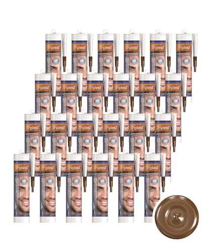 Triplesil Premium Silikon Dichtstoff –24x310 ml braun Silikon für Sanitär und Außenbereich-UV & Weather Resistant-silicone sealant for outdoor and indoor-Sanitary & construction Silicone(24x brown) von Triplesil GP