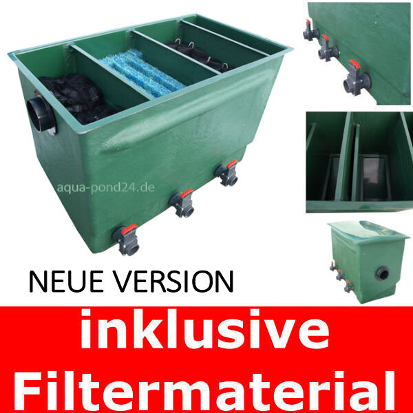 AL Reihenfilter 3 Kammern Komplett inkl. Filtermaterial AL Reihenfilter 3 Kammern Komplett inkl. Filtermaterial von Tripond
