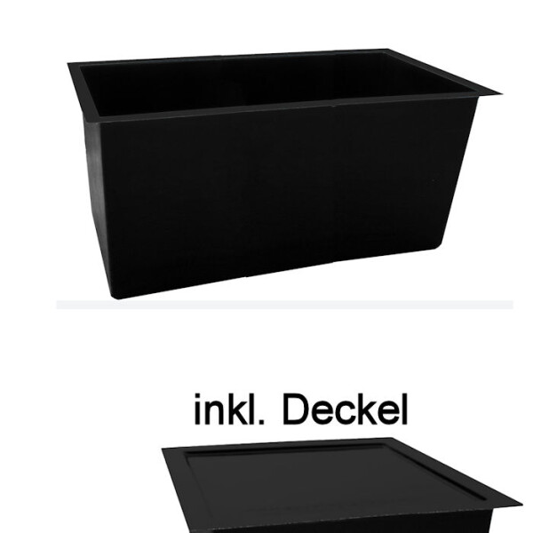 GFK Pumpenschacht mit Deckel 120x80x80cm ohne Anschlüsse von Tripond