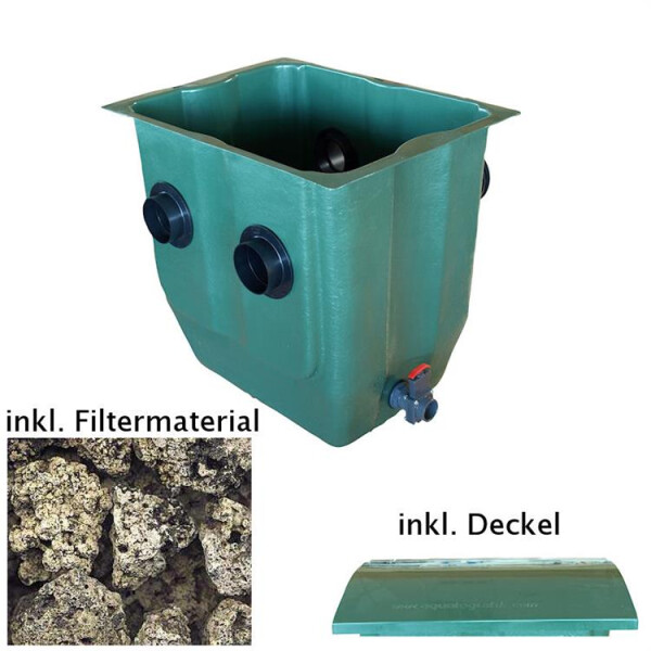 Tripond Teich Modulfilter grün kompl. mit Füllpaket Aquarock von Tripond