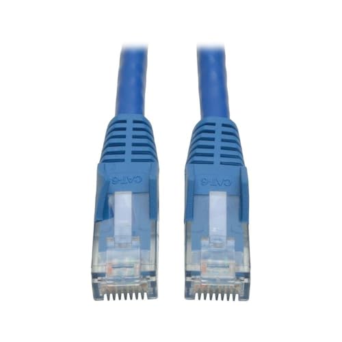 Eaton Cat6 Gigabit Snagless Molded UTP Patch Ethernet-Kabel, RJ45 Stecker-auf-Stecker-Kabel, blau, 3 Fuß / 0,9 Meter (N201-003-BL) von Tripp Lite