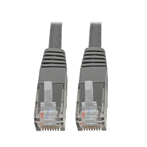 Tripp Lite Cat6 Cat5e Gigabit Molded Patch Cable RJ45 M/M 550MHz Gray 2ft 2' (N200-002-GY) von Tripp Lite