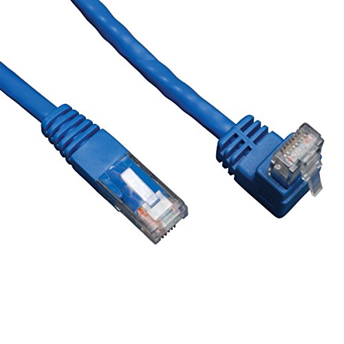 Tripp Lite Cat6 Gigabit Molded Patchkabel (RJ45 rechtwinklig bis RJ45 m) Blau 1,5 m (N204-005-BL-UP) von Eaton