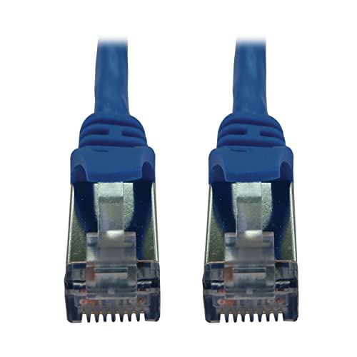 Tripp Lite Cat6a 10G Ethernet-Kabel, Knickschutz, geformt, schlankes STP-Netzwerk-Patchkabel (RJ45 M/M), blau, 1,5 m von Tripp Lite