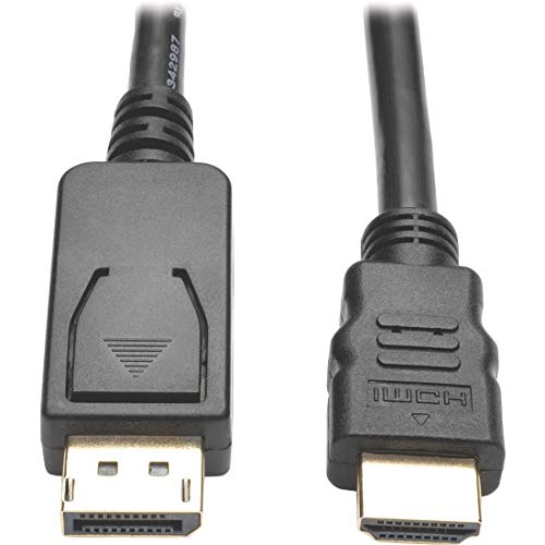 Tripp Lite P582-006-V2 DisplayPort 1.2-auf-HDMI-Adapterkabel, DP mit Verriegelungen auf HDMI (Stecker/Stecker), UHD 4K, 1,8 m. von Tripp Lite