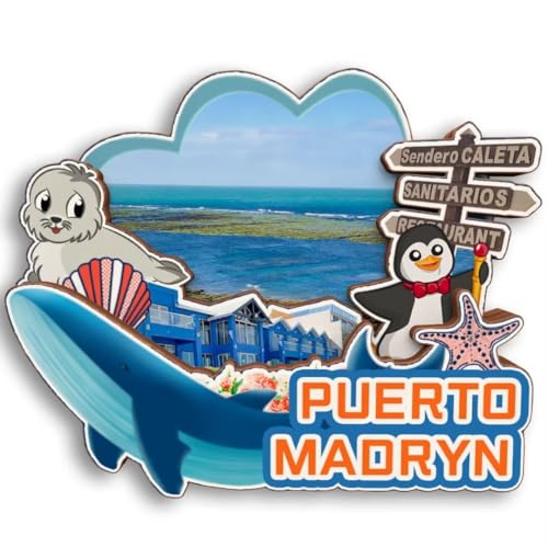 Puerto Madryn Argentinien 3D-Kühlschrankmagnet aus Holz, Stadt, Reise, Souvenir, Kühlschrankaufkleber, Zuhause, Küche, Whiteboard, Dekoration Puerto Madryn Argentinien 3D-Kühlschrankmagnet aus Holz, Stadt, Reise, Souvenir, Kühlschrankaufkleber, Zuhause, Küche, Whiteboard, Dekoration von Tripsouv