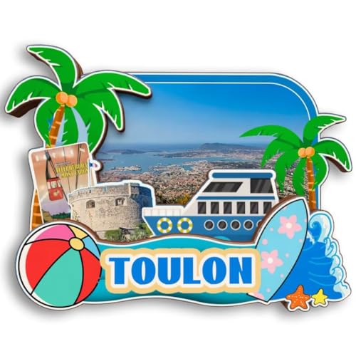 Toulon France 3D-Kühlschrankmagnet aus Holz, Stadt, Reise, Souvenir, niedliche Kühlschrankaufkleber, Dekoration für Zuhause, Küche Toulon France 3D-Kühlschrankmagnet aus Holz, Stadt, Reise, Souvenir, niedliche Kühlschrankaufkleber, Dekoration für Zuhause, Küche von Tripsouv