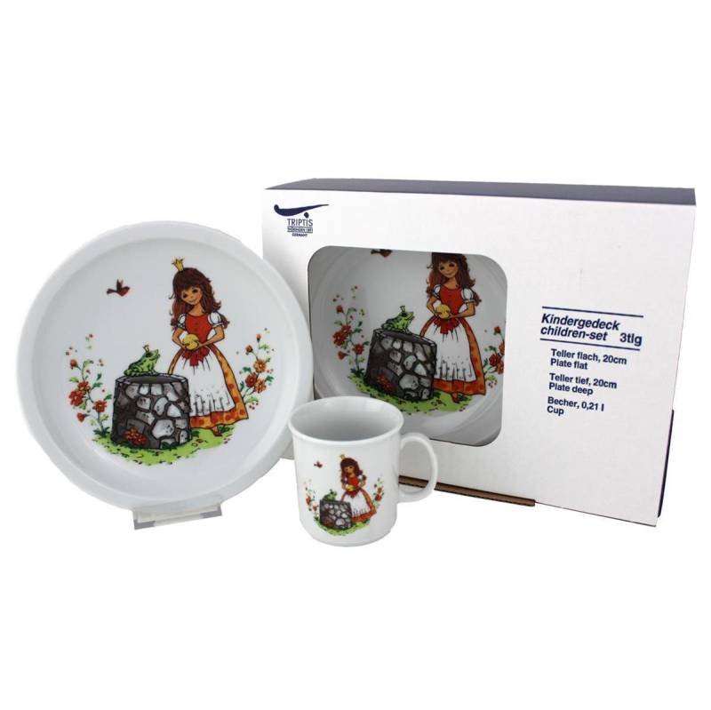 Triptis Kindergeschirr-Set Triptis Froschkönig Kinderset 3tlg., 1 Personen, Porzellan von Triptis