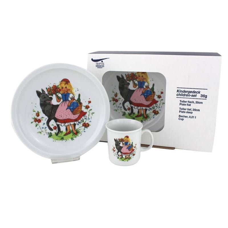 Triptis Kindergeschirr-Set Triptis Rotkäppchen Kinderset 3tlg., 1 Personen, Porzellan von Triptis