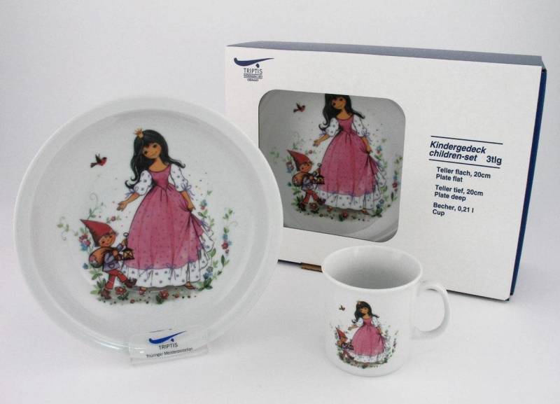 Triptis Kindergeschirr-Set Triptis Schneewittchen Kinderset 3tlg., 1 Personen, Porzellan von Triptis