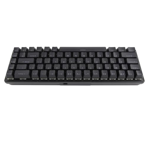 Kabelgebundene Mechanische Tastatur, 68 Tasten, Ergonomisches Design, RGB-Hintergrundbeleuchtung, Verhindert Geisterbilder, Tragbar für Laptop für (Black) von Trisar