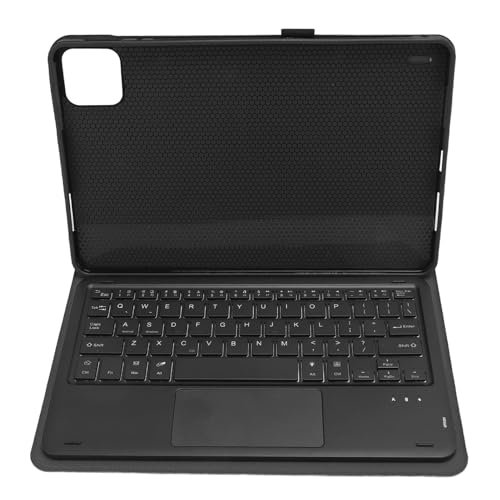 Tastaturhülle, Tastatur-Schutzhülle, Verhindert Kratzer, 7 Farben Hintergrundbeleuchtung mit Touchpad für 6 6 Pro (Black) von Trisar