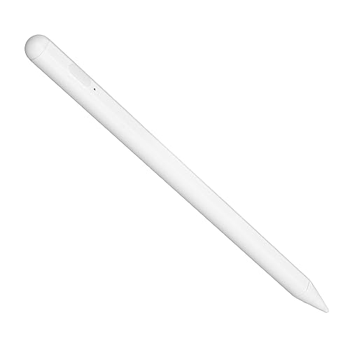 Touchscreen-Stift, Obere Taste, Schnellfunktion, Hohe Präzision, Hohe Empfindlichkeit, Tablet-Touch-Stift, Reibungsreduzierung, mit USB-Kabel Zum Schreiben (White) von Trisar